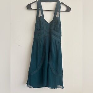 Armani Exchange Teal Backless Dress